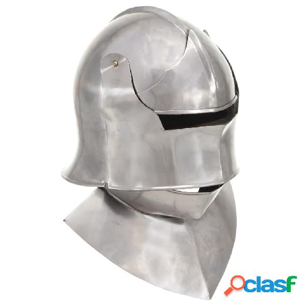 vidaXL Réplica de casco de caballero medieval antiguo LARP