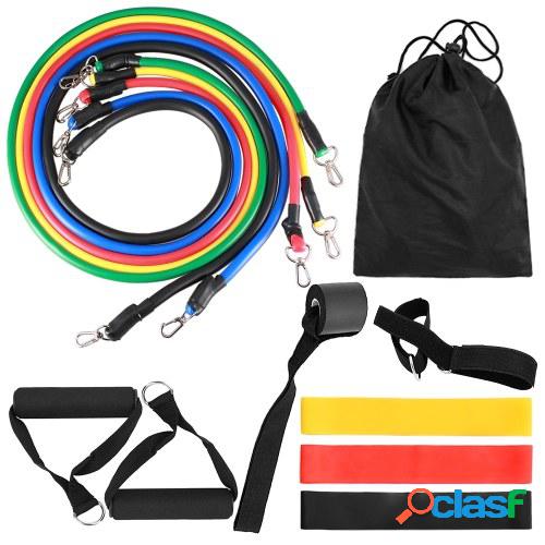 14pcs Bandas de resistencia Set Workout Fintess Bandas de