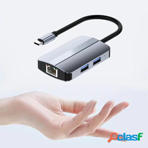 2112 USB C Hub adaptador 5-en-1 tipo C estación de