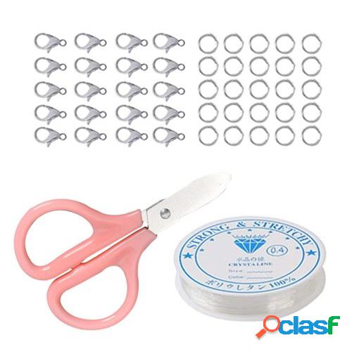 2mm R-ing DIY Proyectos Multicolores Bola Beads E-arrings