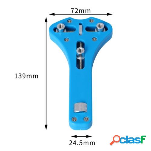 Abridor de caja de reloj ajustable universal 3 puntas