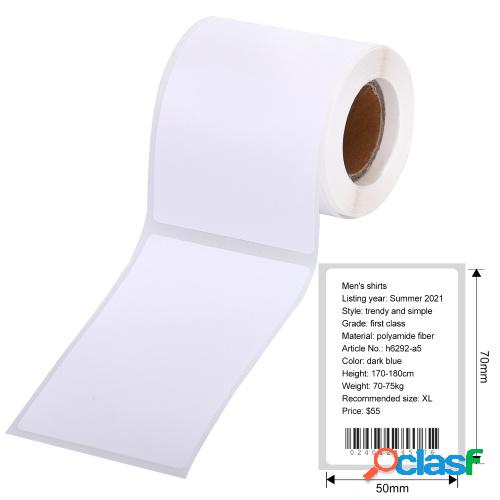Aibecy Etiqueta adhesiva para impresora de etiquetas Papel
