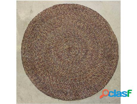 Alfombra COTTON ARTEAN (Multicolor - Ø 80 cm - Poliéster)