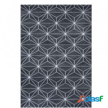 Alfombra rectangular diseño geométrico Gris Oslo 024 160 x