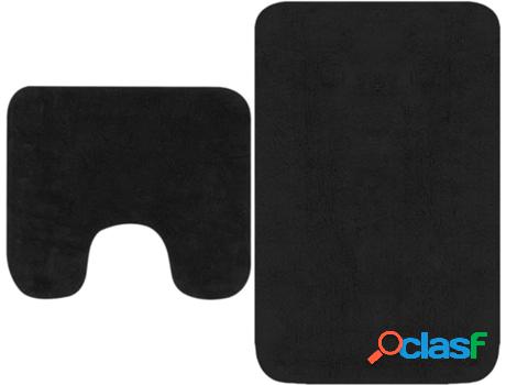 Alfombras de Baño VIDAXL 2 Piezas (Tejido - 63x93 cm -