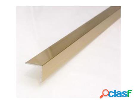 Angulo aluminio 20x20mm 2mt oro tira 2mt