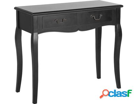 Aparador Klawock (Negro - MDF -35x100x75 cm)