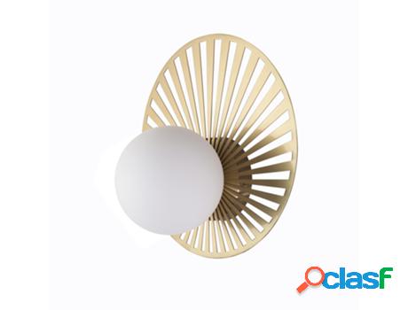 Aplique de Pared LEDKIA (Dorado - G9 - 15 W - Metal -