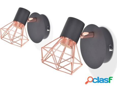 Apliques VIDAXL Cobre (40 W - 2 Un)