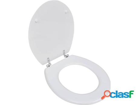 Asiento de Inodoro VIDAXL Blanco (MDF)