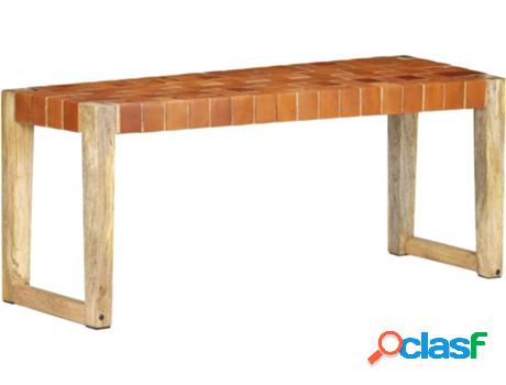 Banco VIDAXL (Marrón - Madera - 110 x 35 x 45 cm)