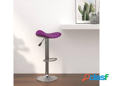 Banco de Bar VIDAXL (Morado - Cuero Artificial -