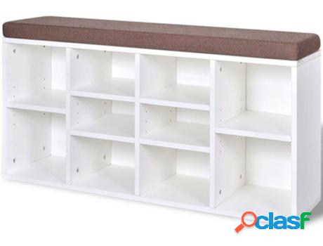 Banco de Entrada VIDAXL Blanco (Madera aglomerada - 103 x 30