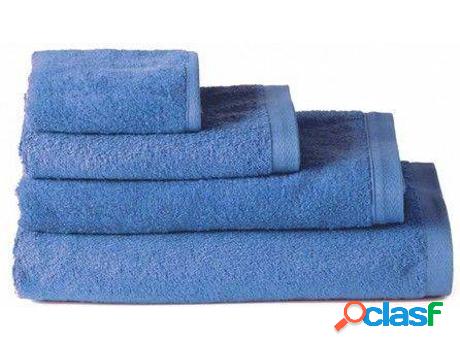 Baño HOGAR Y MÁS Toalla Tocador Algodón Azul (30 x 50 cm)