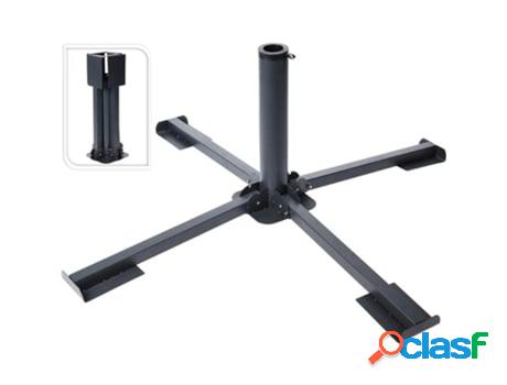Base parasol hierro plegable 4 patas