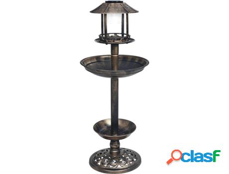 Bebedero para Pájaros VIDAXL (Marrón - Plástico - 39x96