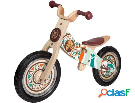 Bicicleta sin Pedales WOOMAX Madera Indian 12" (Edad