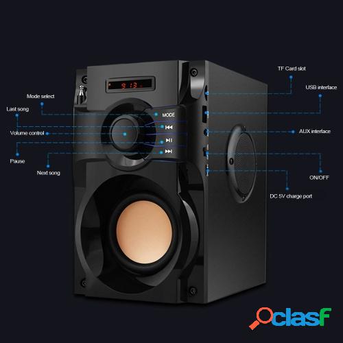 Big Power Altavoz inalámbrico Bluetooth Subwoofer estéreo