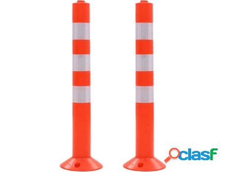 Bolardo de Control de Tráfico VIDAXL (20x75 cm - 2 Un)