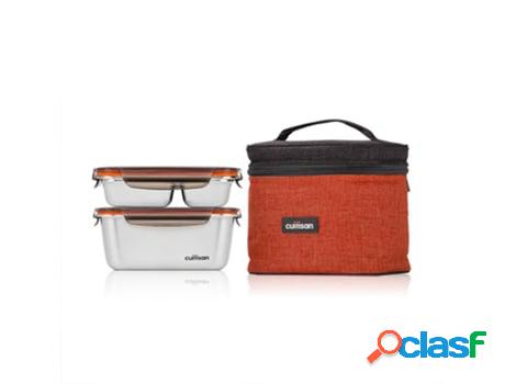 Bolsa Térmica Con 2 Contenedores En Acero (0.98L + 0.38L