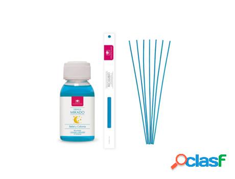 CRISTALINAS Recambio Ambientador Mikado 100ml + cañas Bebé