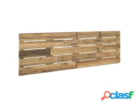 Cabeceiro BO x FURNITURE (Madera - Gris - 161 x 54 x 1.8 cm)