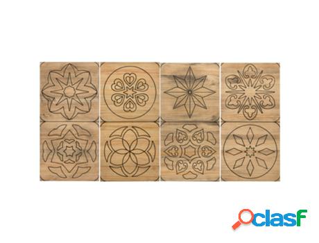 Cabecero de Cama BOX FURNITURE (Plata - Madera y Acero - 160