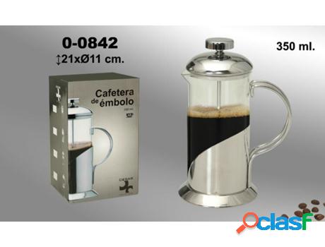 Cafetera Cristal Cristal Y Metal DRW (21x11 Cm)