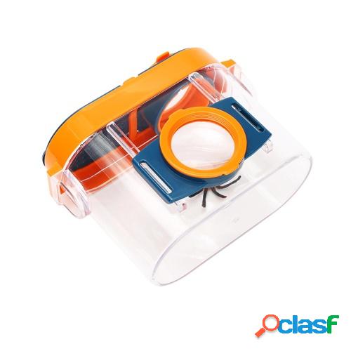 Caja de inspección de insectos con lupas 2.6X y 4.5X