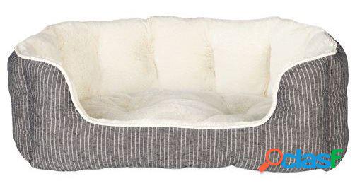 Cama Ovalada Davin Crema y Gris para Perros 60x45 cm Trixie