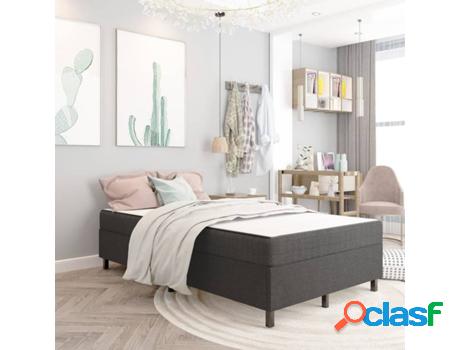 Cama VIDAXL 287463 (Gris - Tela - Compatible con Colchón: