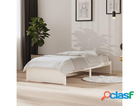 Cama VIDAXL Blanco Madera (Compatible con Colchón: 195.5 x