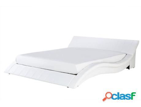 Cama Vichy (Blanco - Piel -255x213x70 cm)