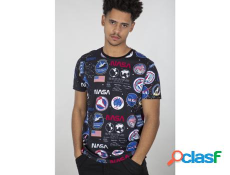 Camiseta ALPHA INDUSTRIES Hombre (Multicolor - XS)