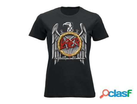 Camiseta SLAYER Eagle Infantil (Negro - Algodón - 128)