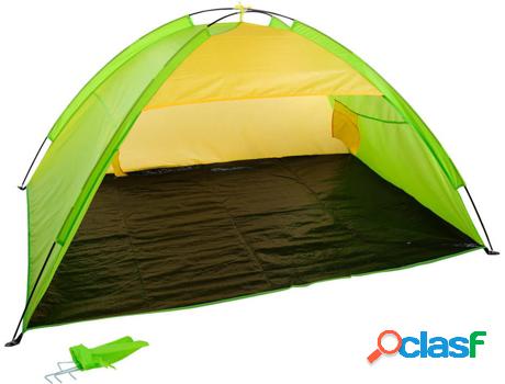 Carpa AKTIVE (Verde y Amarillo - Poliéster - 200x130x92 cm)