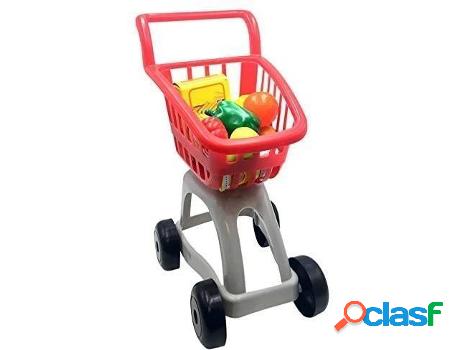 Carrito TACHAN de supermercado con Alimentos Rojo (34 cm)
