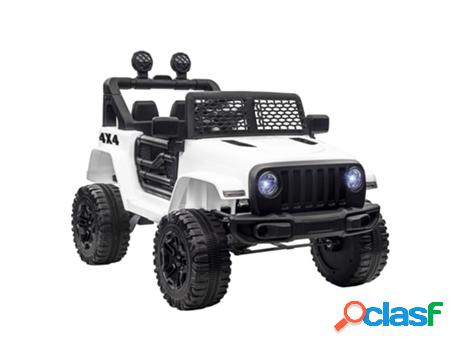 Coche Eléctrico HOMCOM 370-142v91wt (Polypropylene - Blanco