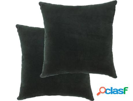 Cojines VIDAXL Terciopelo 2 Uni. (Verde - 45x45 cm)
