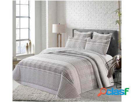 Colcha COTTON ARTEAN Bouti (Gris - Cama de 135 cm -