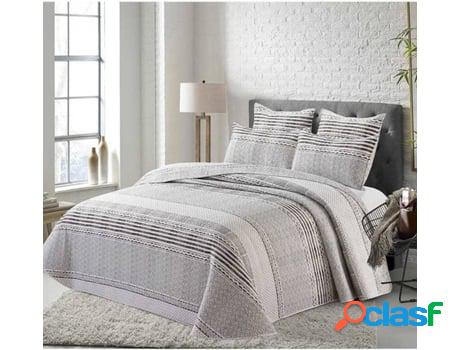 Colcha COTTON ARTEAN Bouti (Gris - Cama de 135 cm -