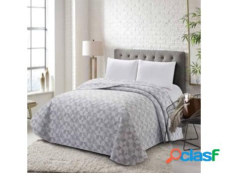 Colcha COTTON ARTEAN Cudillero (Gris - Cama de 135 cm -