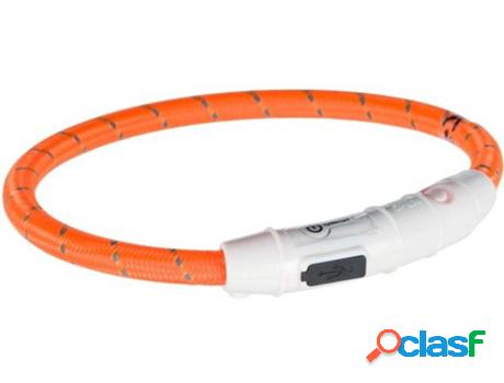 Collar para Perros TRIXIE Flash Light Usb Naranja (M-L)