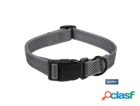 Collar para perros gris modelo roma 2.5x45-70cm