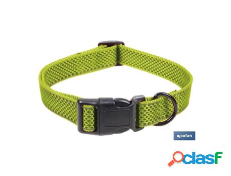 Collar para perros reflectante verde golfo 1,5x30-45cm