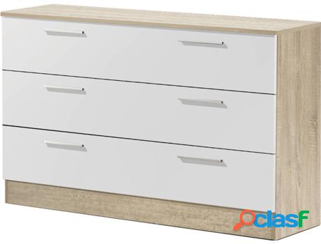 Comoda VEP HOME Bruselas Blanco (68x102x36 cm - Melamina)