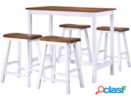 Conjunto de Bar VIDAXL 275232 (Marrón - Tablero DM - 108 x