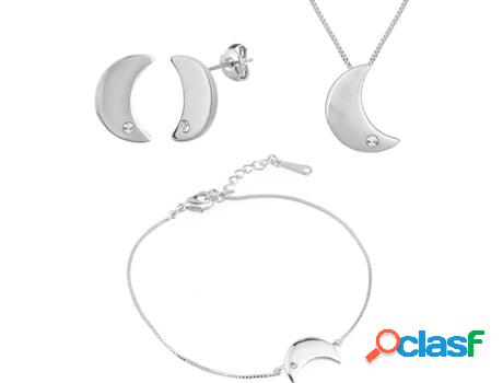 Conjunto de Joyería VANCRYSTALS Luna (Latón - Plateado -