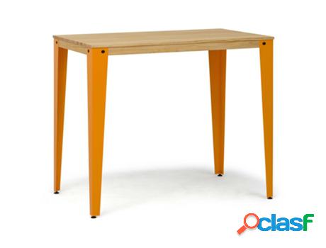 Consola BOX FURNITURE Lunds (Amarillo - Madera y Acero - 110
