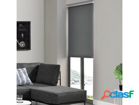 Cortina [EN.CASA] Gris oscuro (Plastico, Poliéster - 100 x
